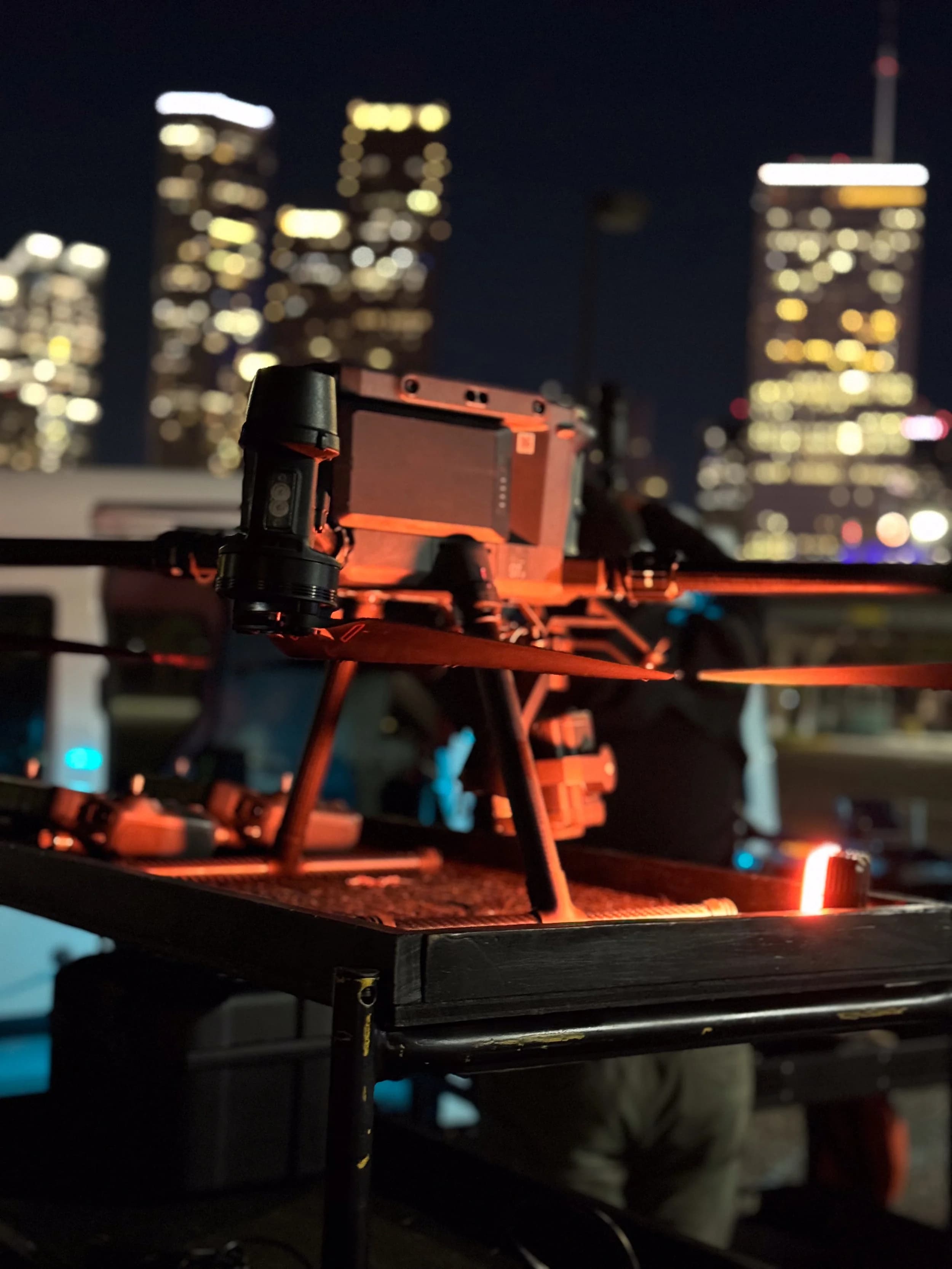 Industrial drone equipped with LIDAR sensor for terrain mapping
